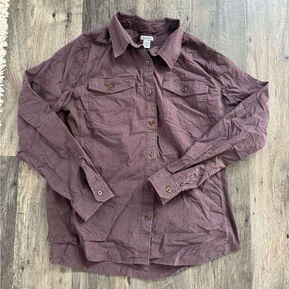 WOMENS CARHARTT BUTTON UP SIZE LARGE - Picture 1 of 2